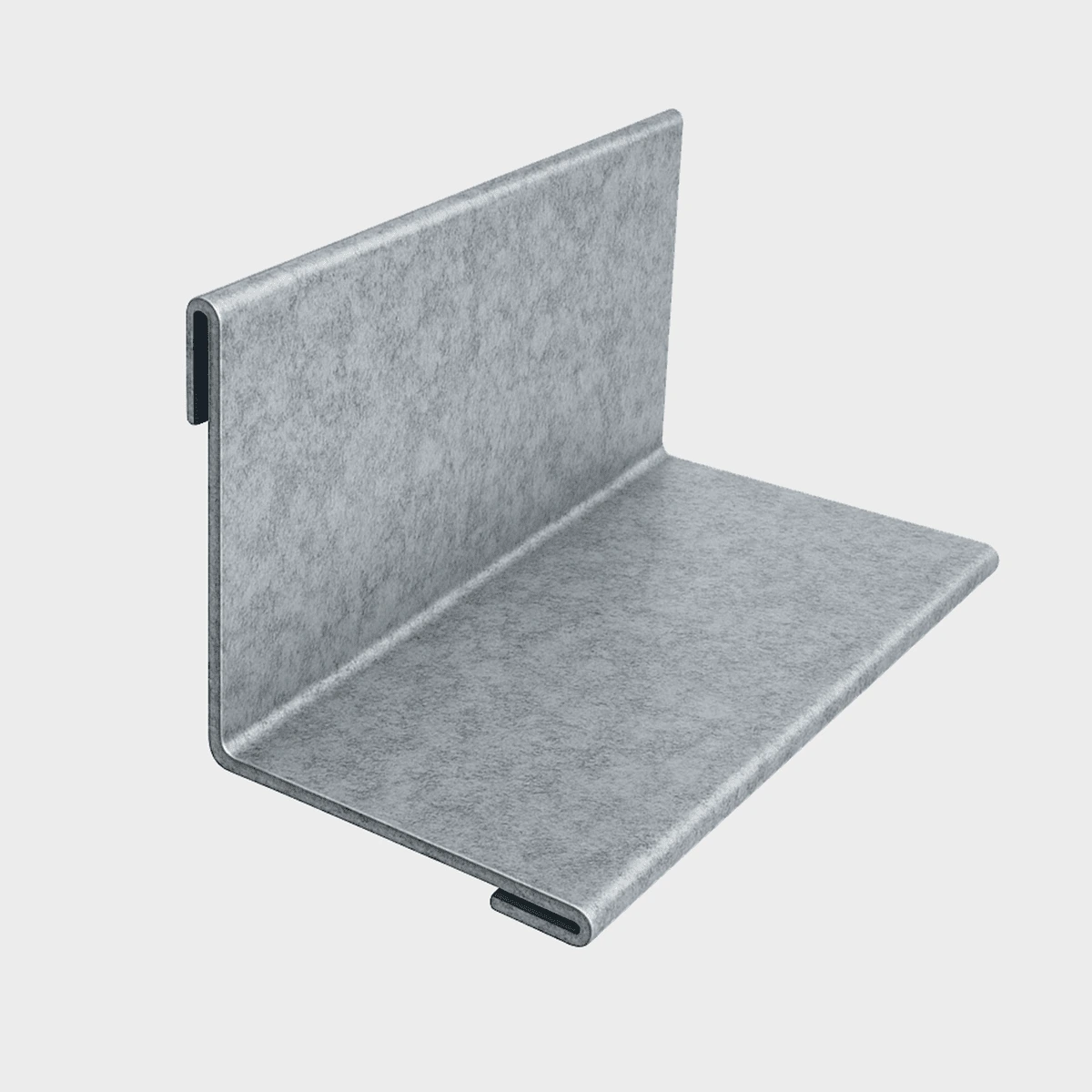 Esquinero Exterior de Acero Galvanizado para Siding Traslapado 24 cm