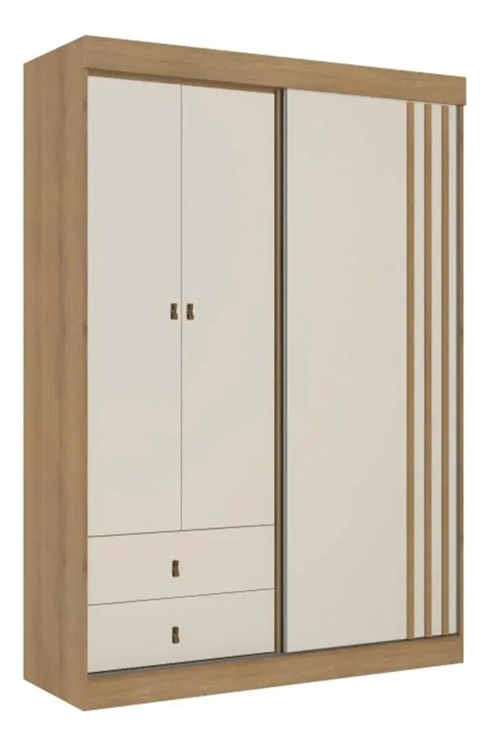 Ropero Aspen 3 Puertas Corrediza y Batiente