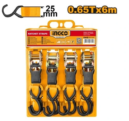 Cinta Catraca sujecion 0.65 Ton 25 mm Ingco