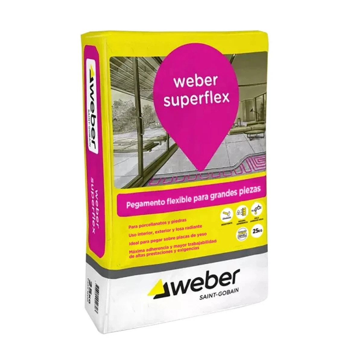 Adhesivo Weber Superflex