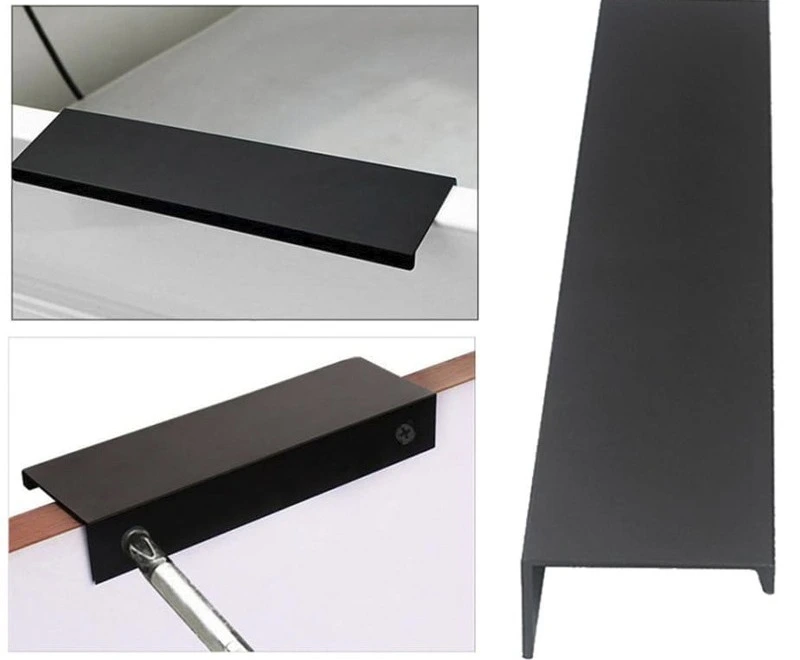 Tirador oculto 12cm NEGRO MATE p/muebles