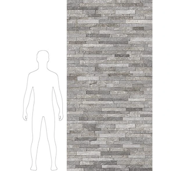 PLACA DECORATIVA FIBROCEMENTO SIMPLISIMA PIEDRA CENIZA 6mm 1.20×2.40m