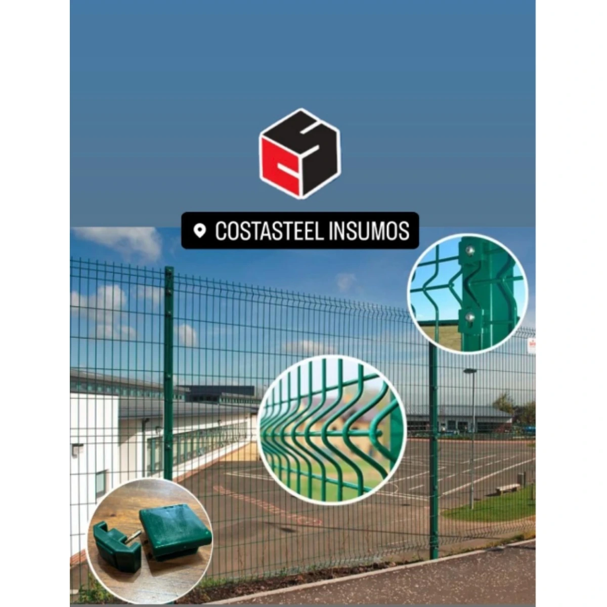 Cerco perimetral verde