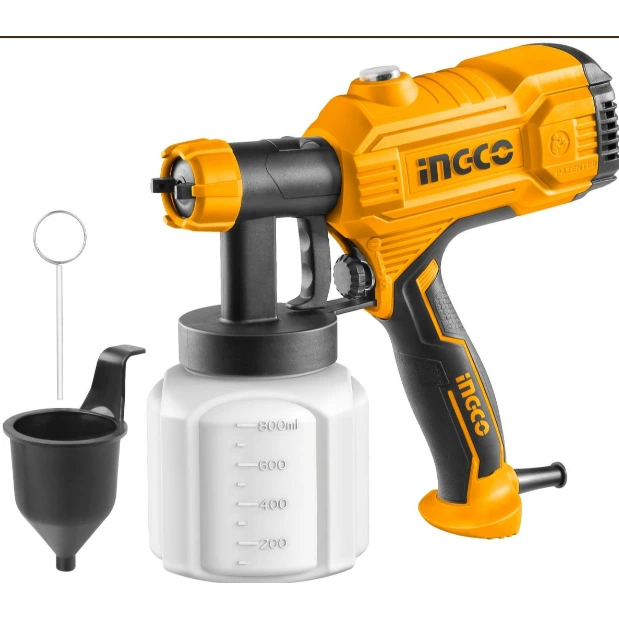Equipo pistola de pintar electrica 450W tacho plastico 800ML