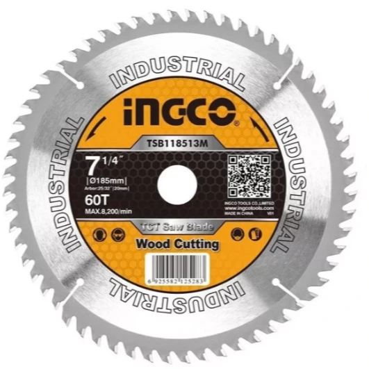 Disco madera 7 1/4 p/sierra circular INGCO