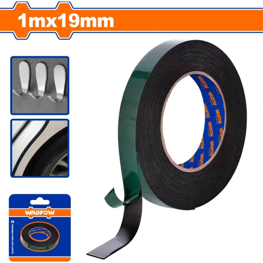 Cinta doble faz 1mt x19mm WADFOW