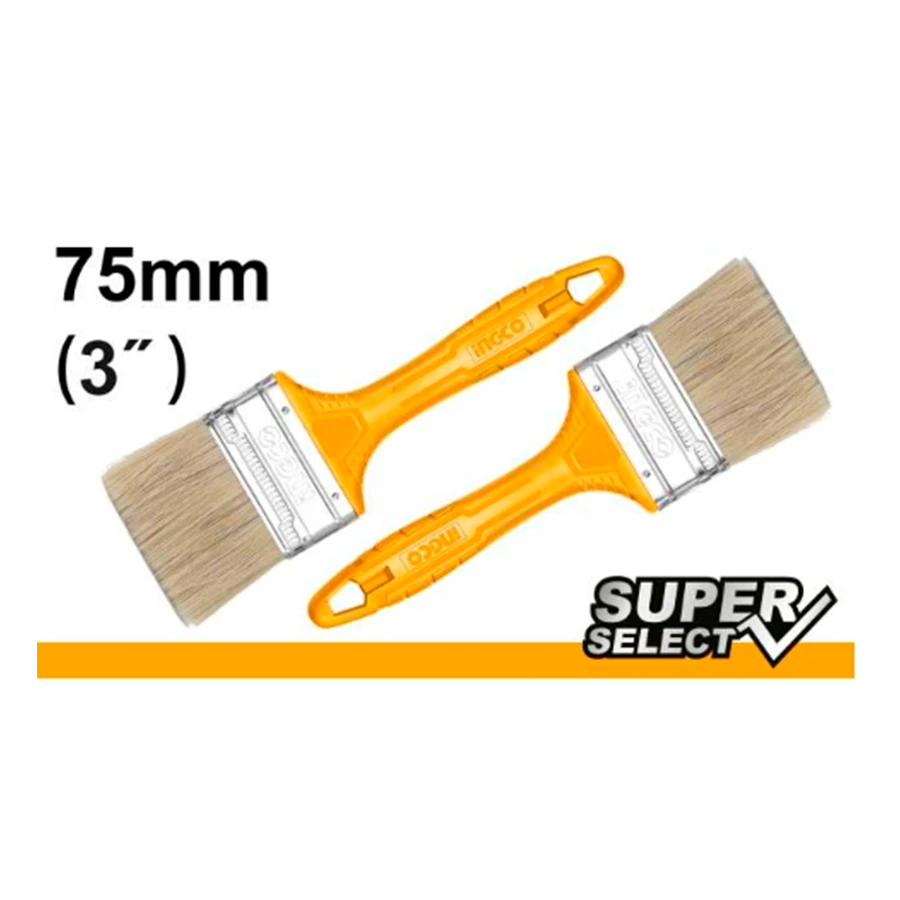 PINCEL 3″ MANGO AMARILLO INGCO
