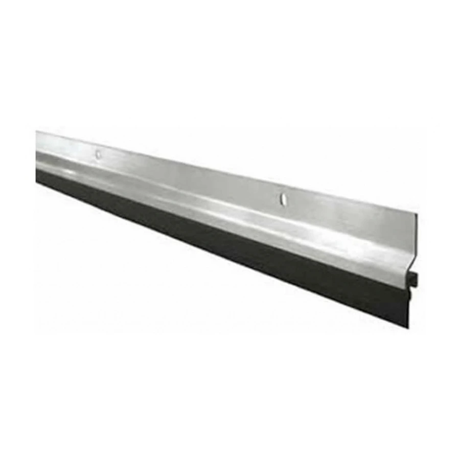 Zocalo Para Puerta De Aluminio Con Goma 12CM