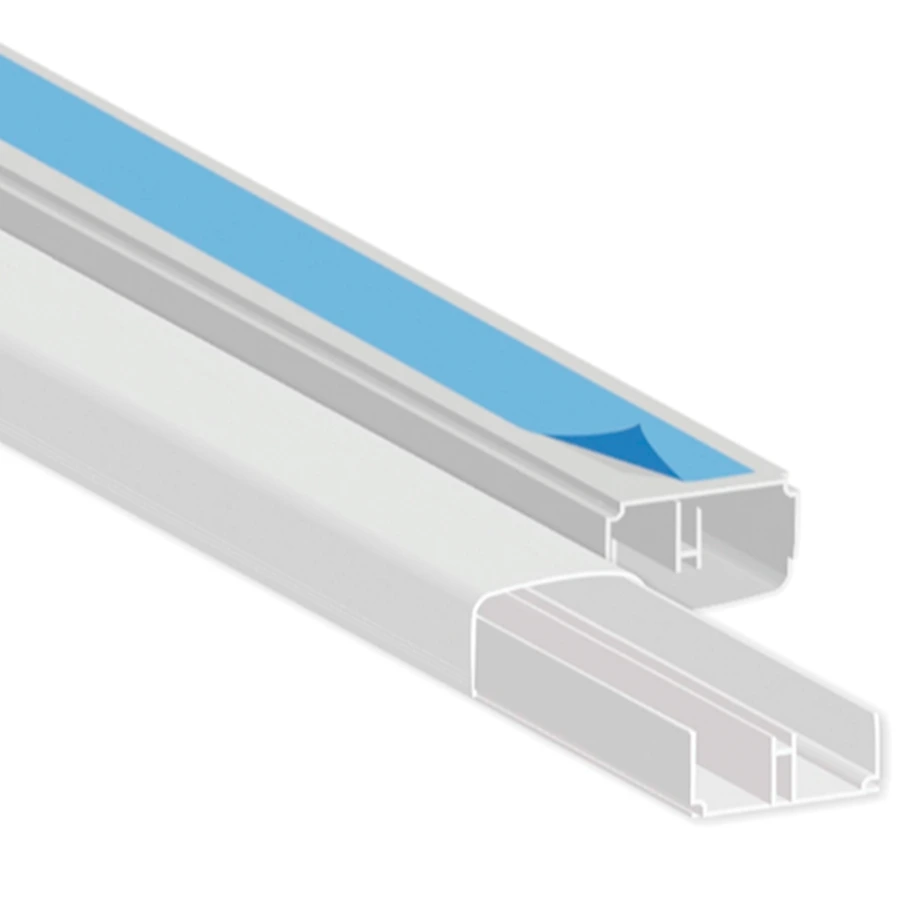 CABLE CANAL ELECTROCANALETA DE PVC BLANCA