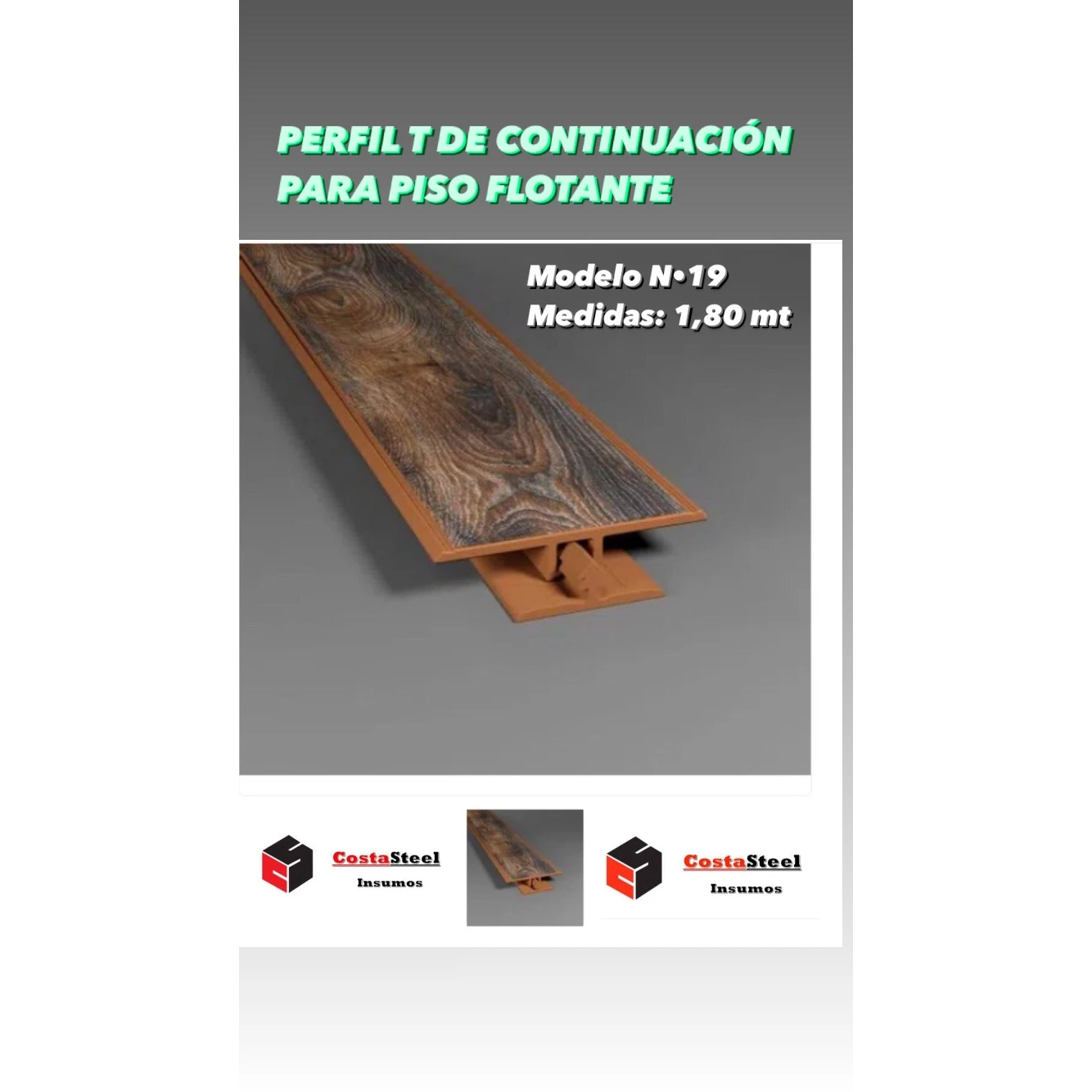 Perfil Continuacion 19 -1,80mts