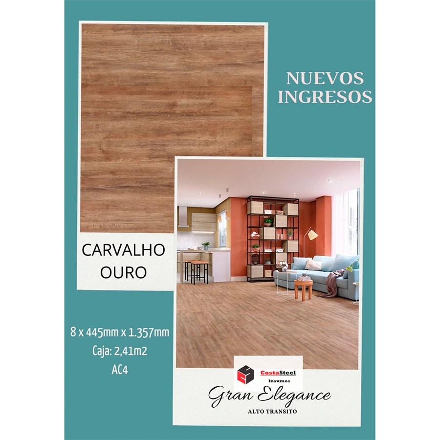 Piso flotante Carvalho Ouro Gran Elegance 2,41m2 (9)