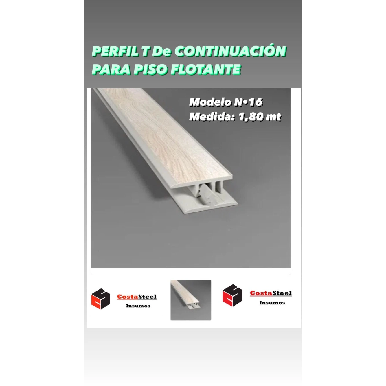 Perfil Continuacion 16 -1,80mts