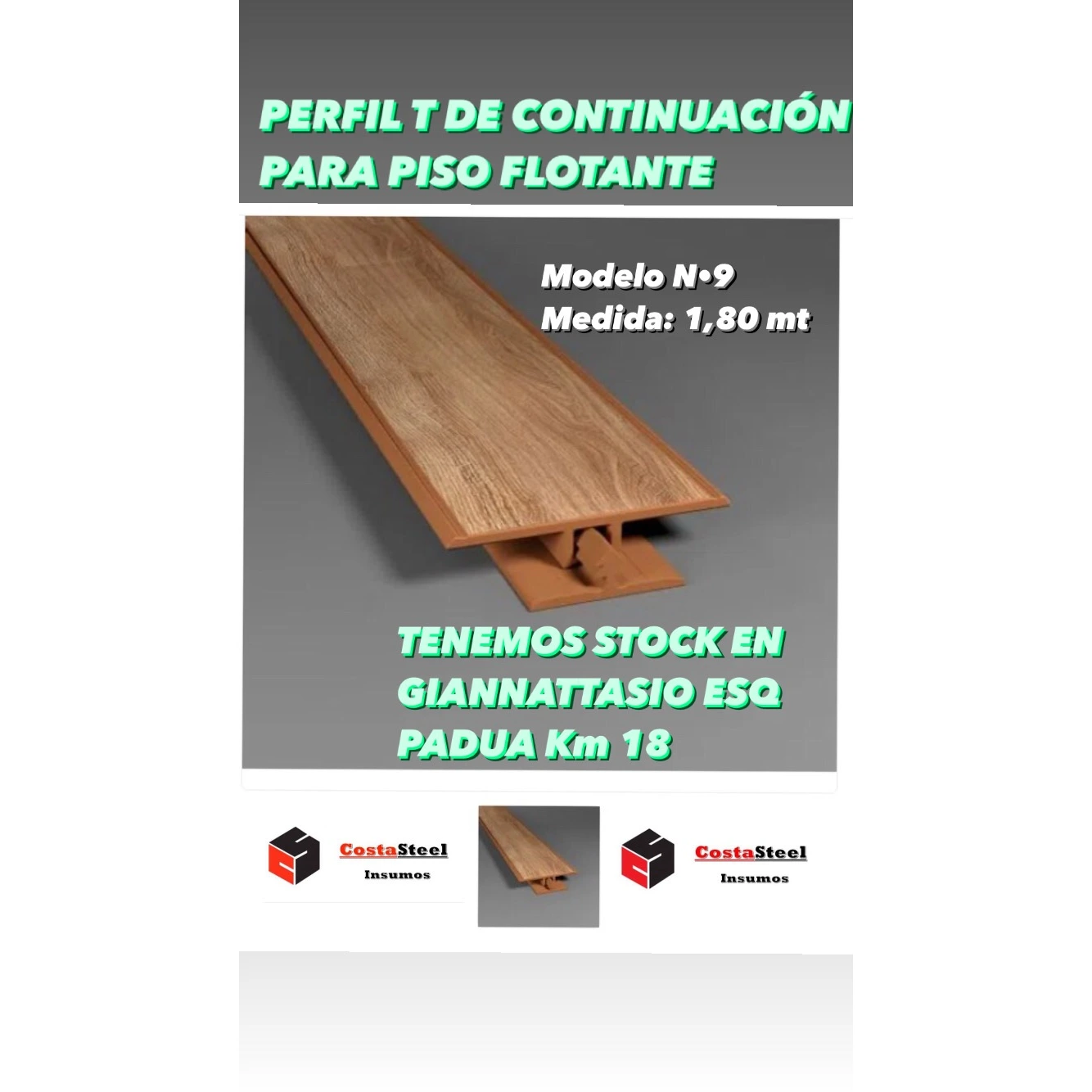 Perfil Continuacion 9 -1,80mts