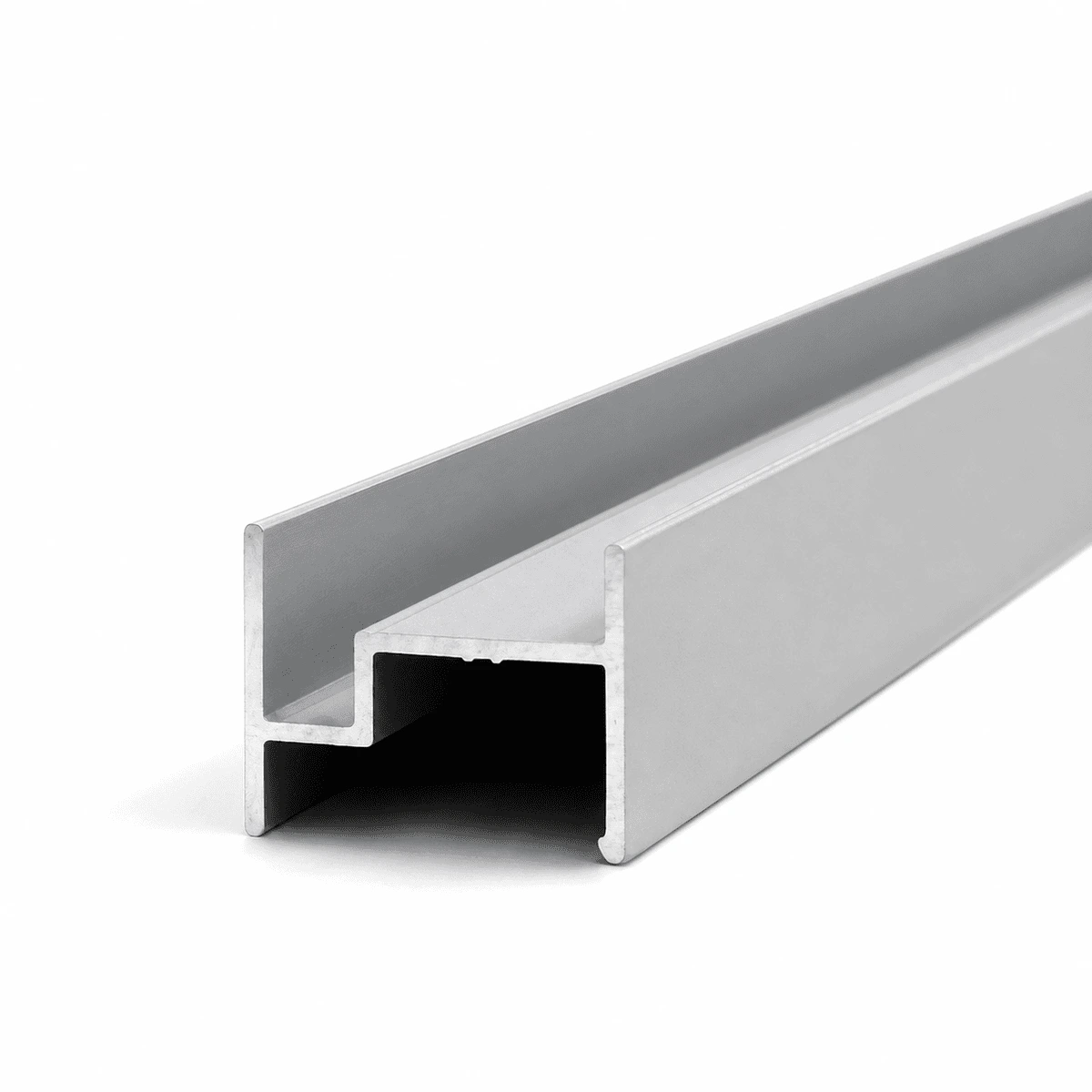 Perfil H de aluminio 3 m para placa de 18 mm