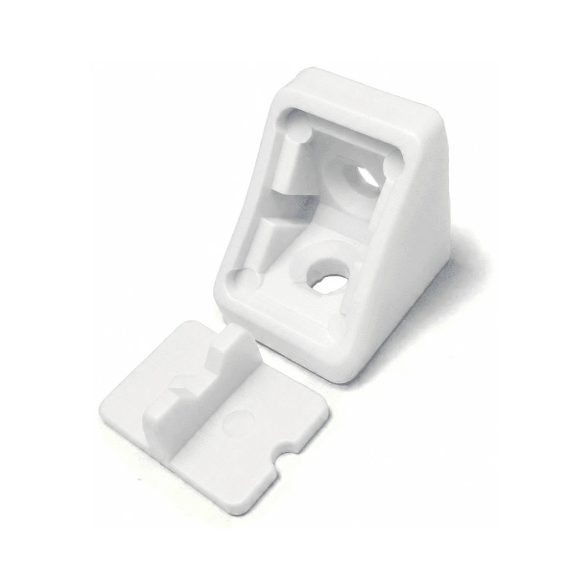 Escuadra PVC para Muebles Blanca