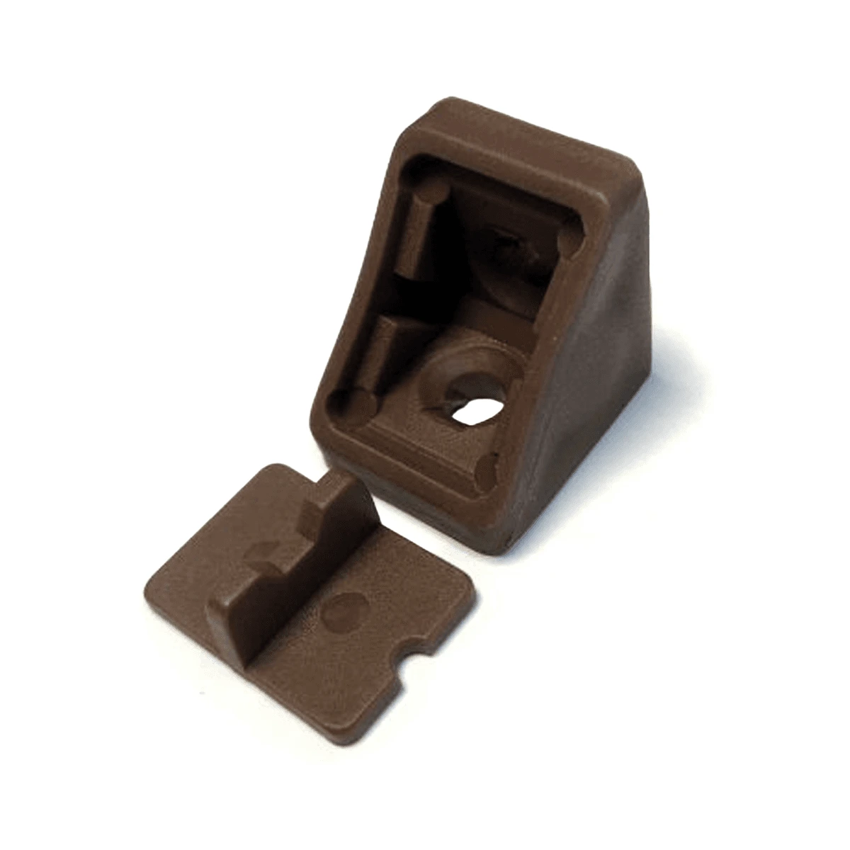 Escuadra PVC para Muebles Marrón