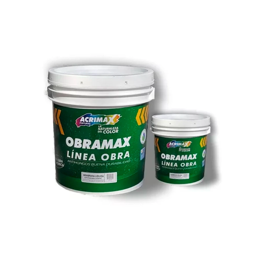 Latex acrilico interior exterior BLANCO 18LT OBRAMAX