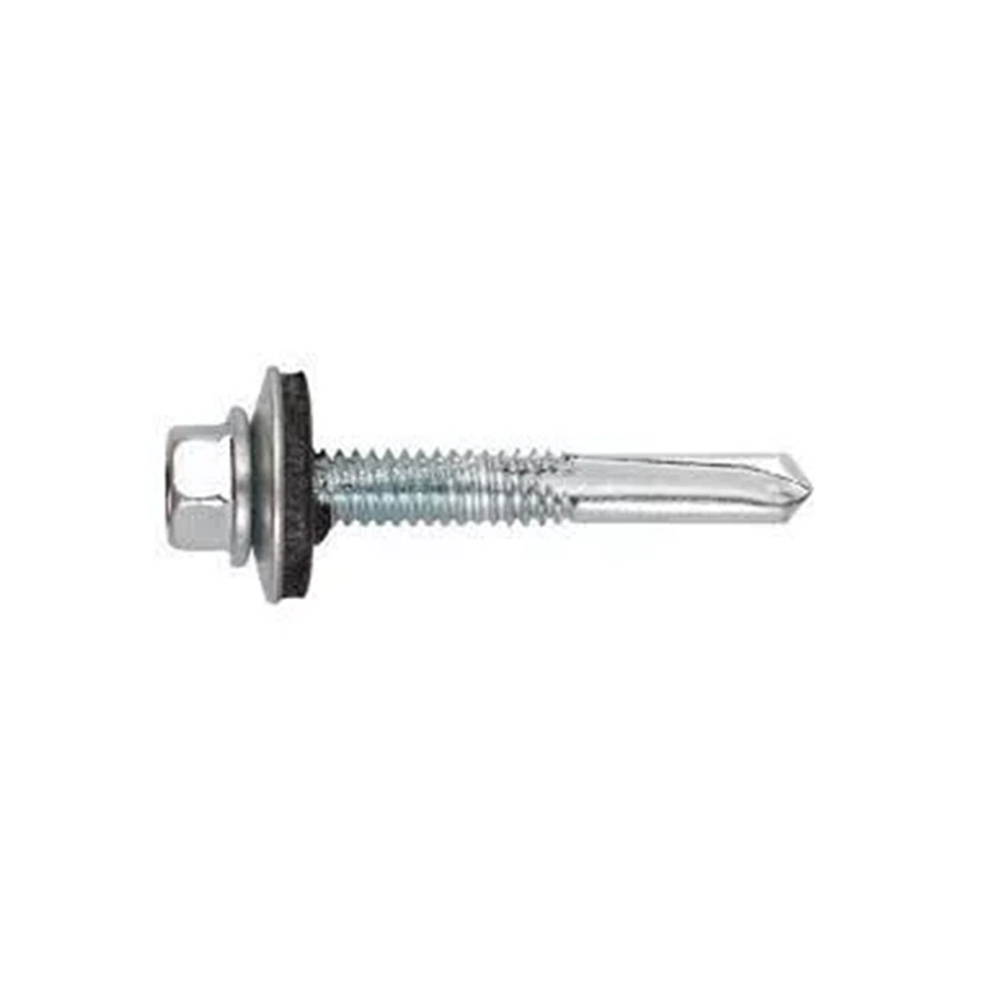 Tornillo auto con goma 3,8cm punta mecha