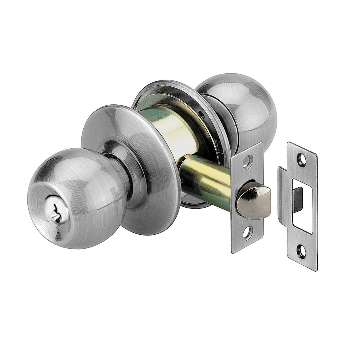 Pomo con Llave Niquelado
