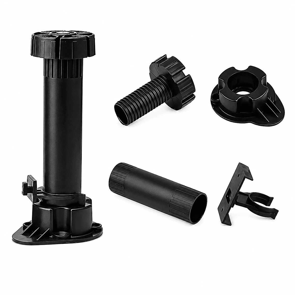 Pata de PVC Regulable para Baño y Cocina 13,5 a 18 cm