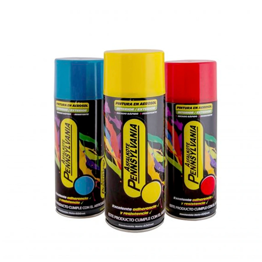 Aerosol Pennsylvania Negro, Verde, Azul o Rojo