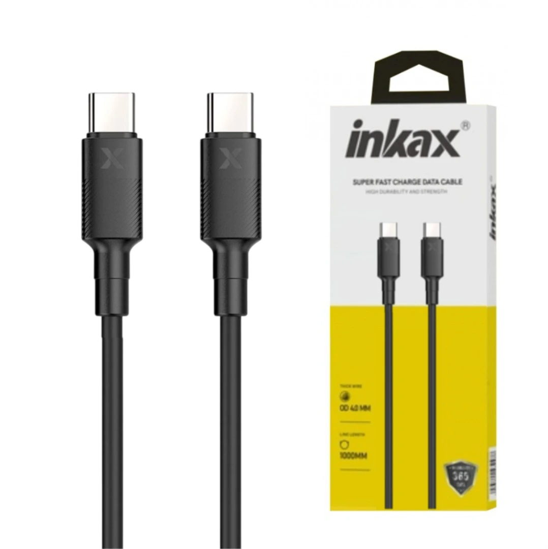 Cable Inkax Tipo C – Tipo C 3.1A negro