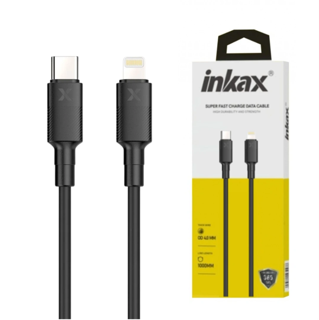 Cable Inkax Tipo C – Lightning  3.1A negro