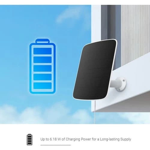 Cargador Solar Ezviz Cs-cmt Para Cámaras Seguridad Negro