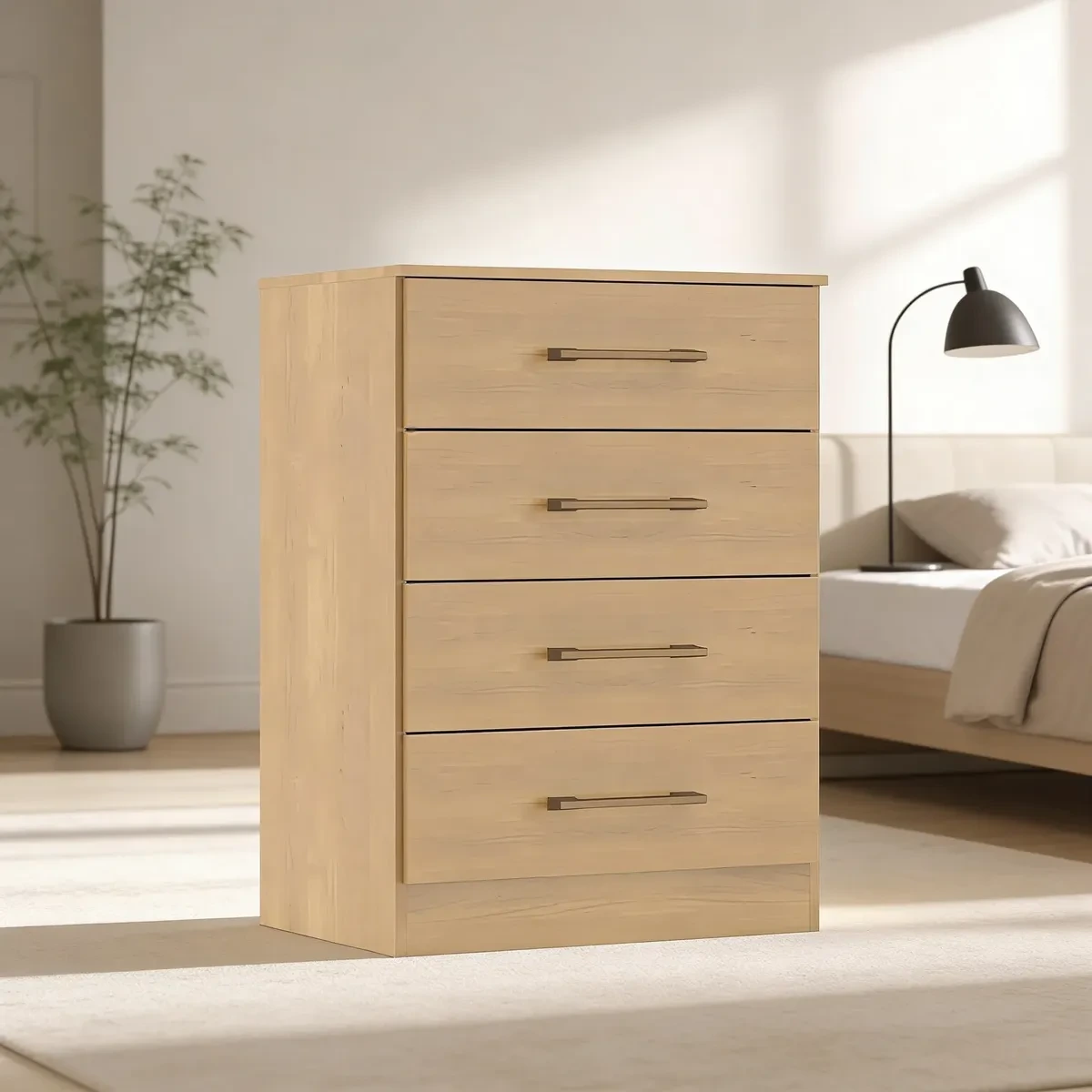Cómoda Cajonera Zapatera 4 Cajones- Organizador Dormitorio