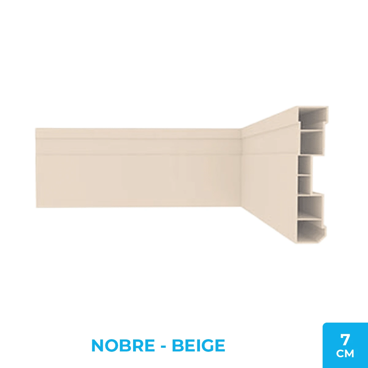 Zócalo Nobre 7cm – PVC Plasbil Cielo Raso Beige