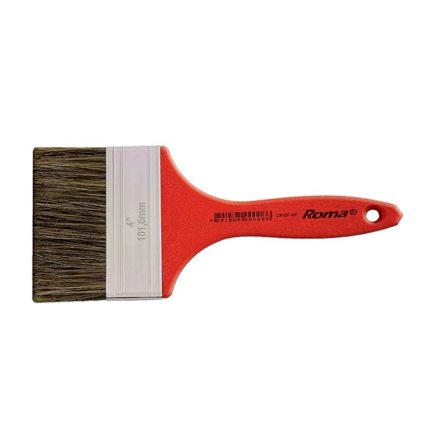 Pincel Roma mango naranja 4″(10 cm)