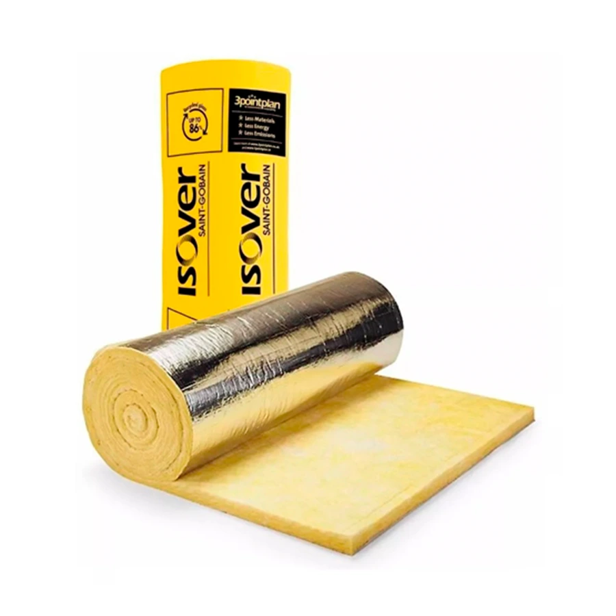 Lana de vidrio Isover c/aluminio 5mm 21,6m2