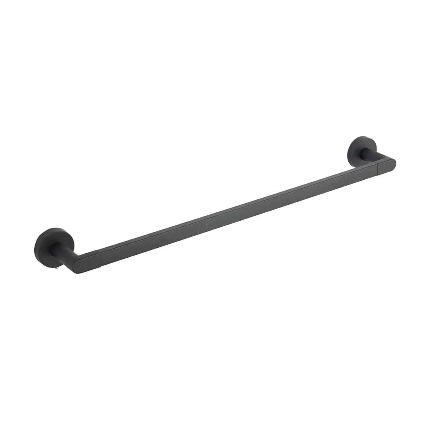 Toallero Recto De Zinc Negro Mate 58.5cm