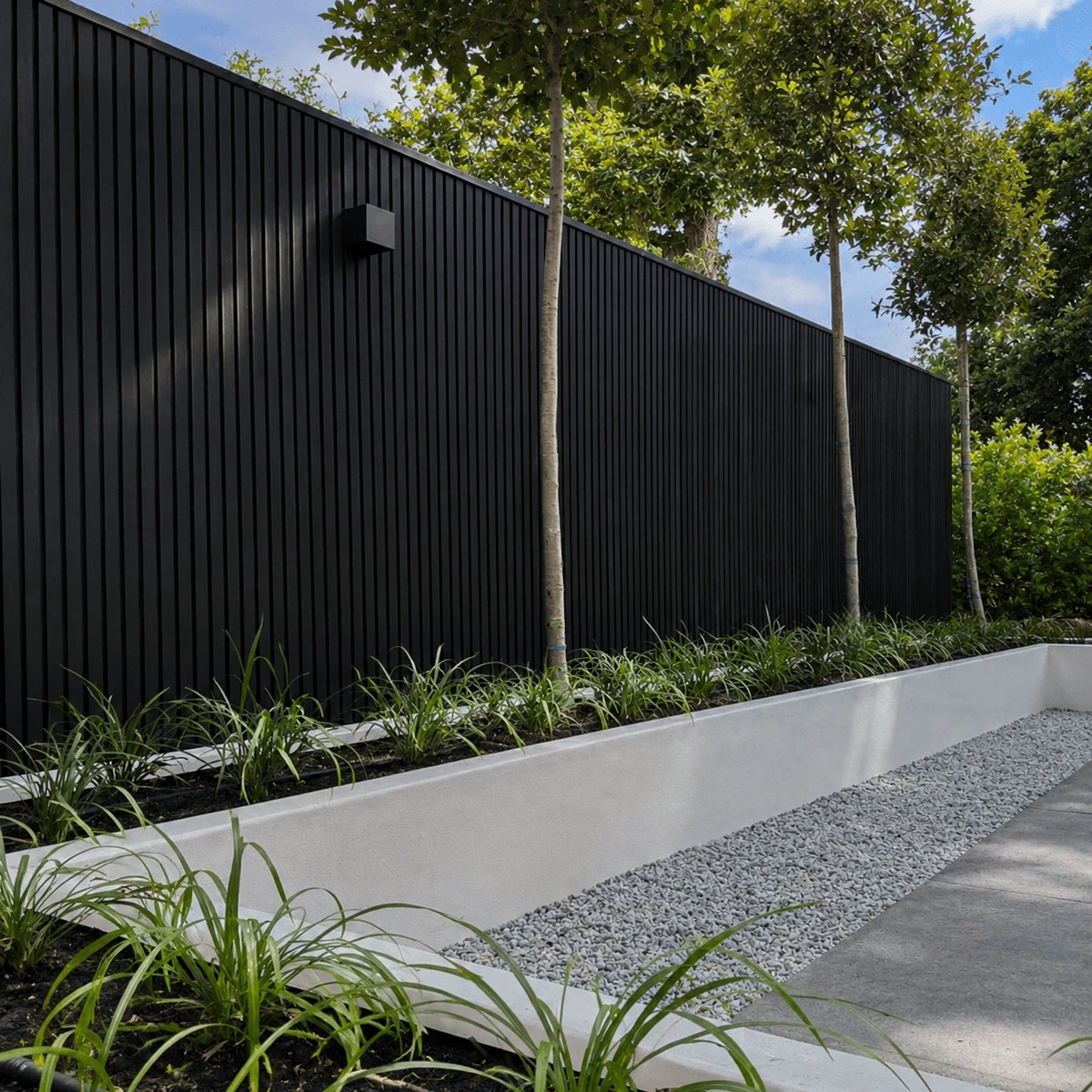 Panel Ripado de WPC Exterior Negro