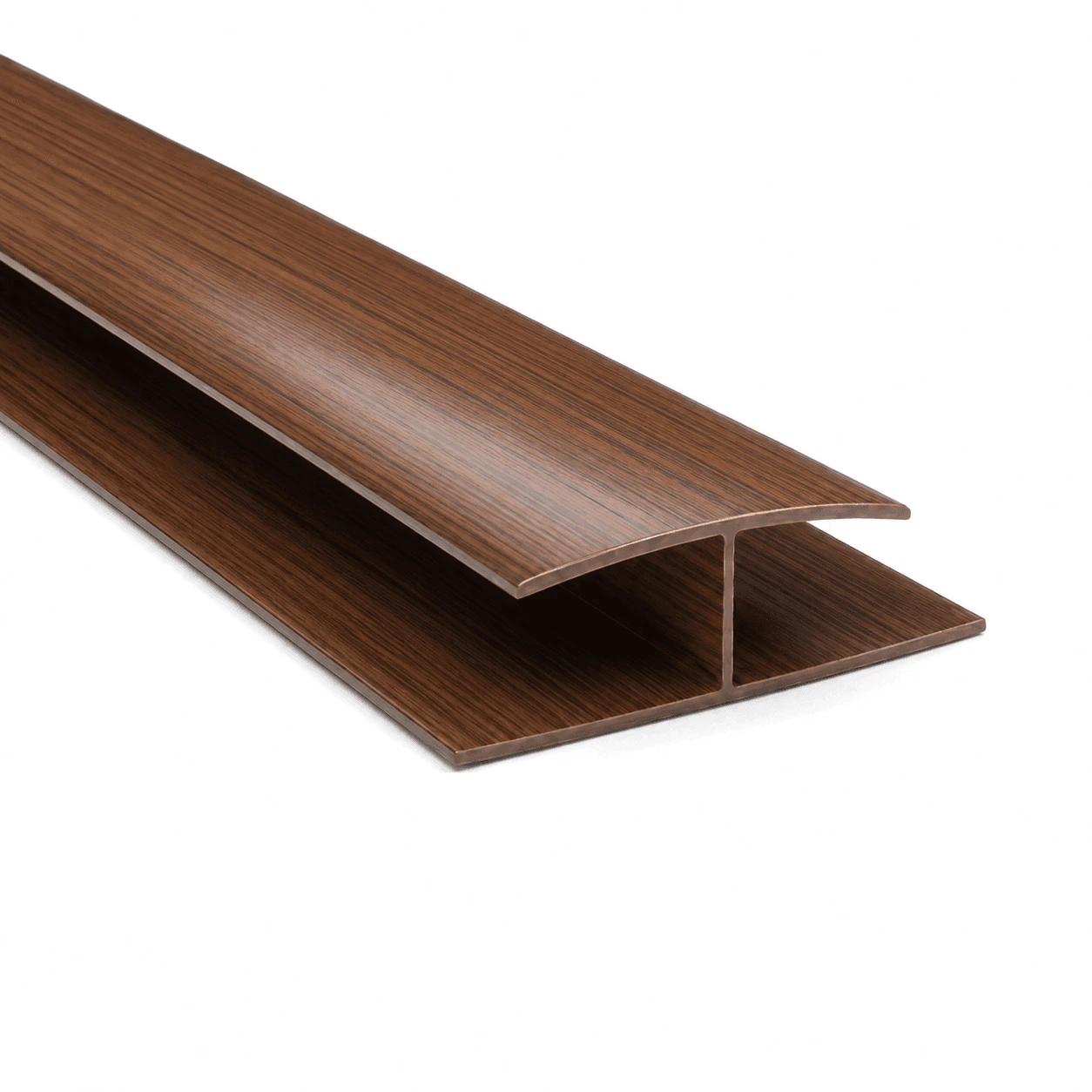 Perfil H de PVC Mogno 6 m