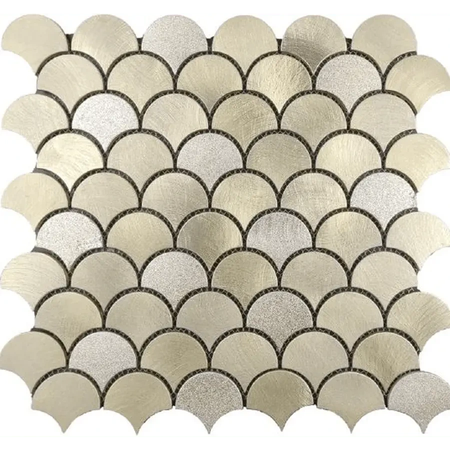 Mosaico Escama Acero Gold- RG-8107