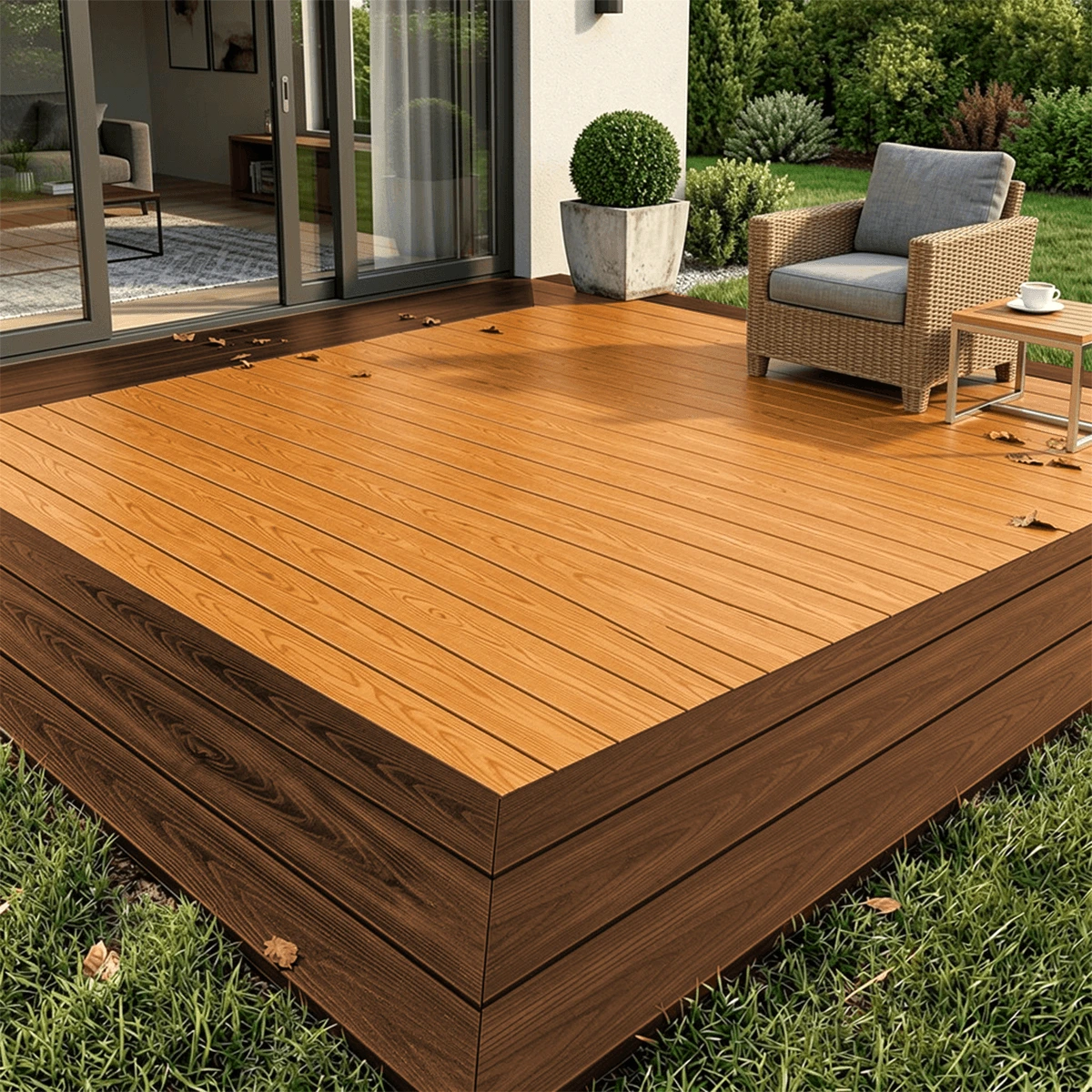 Deck de WPC Nogal/Teca