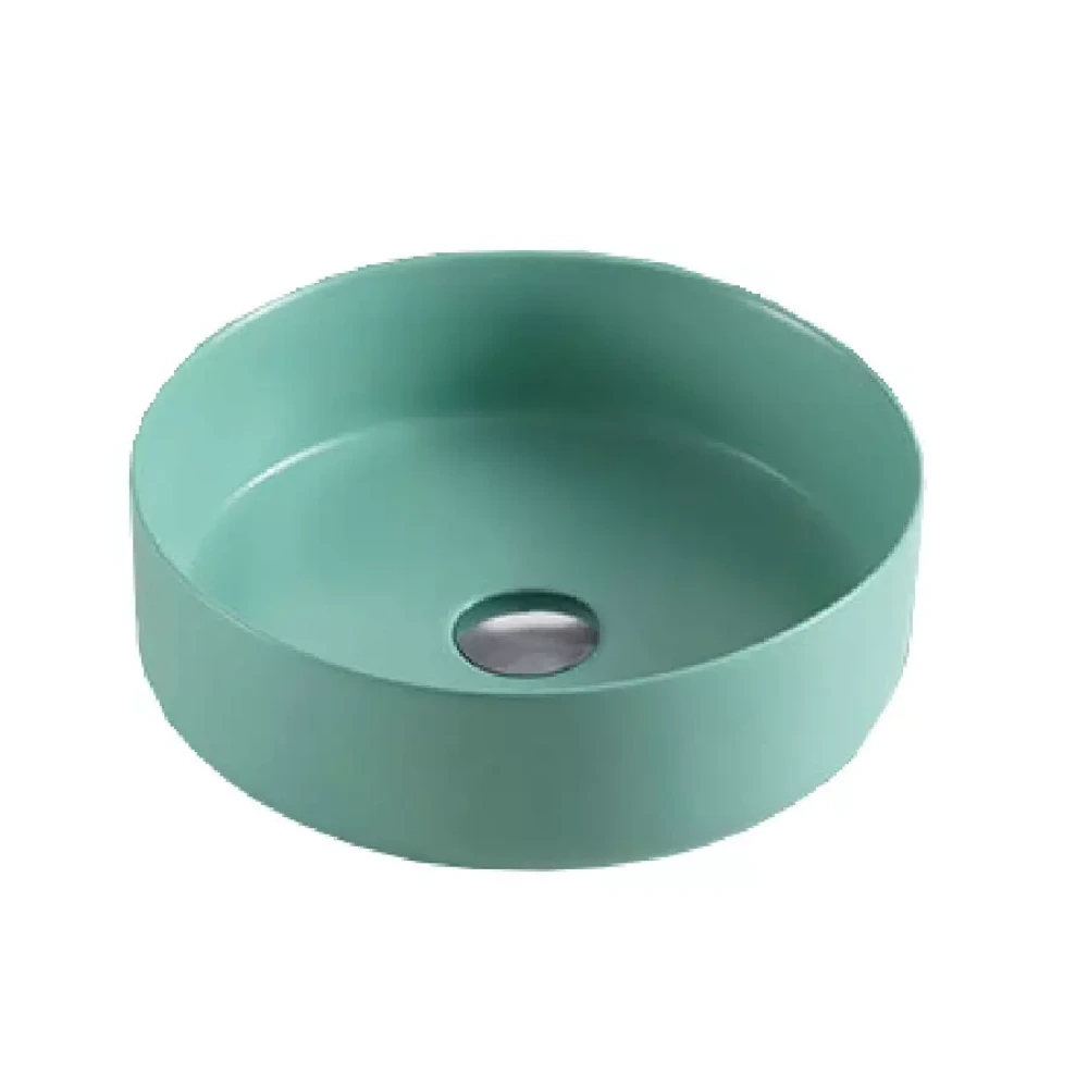 RGB-34-GREEN -Bacha Slim Redonda Verde  MATE  35,5 x 12 cm
