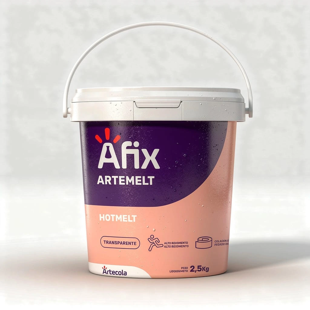 Adhesivo Hot Melt Afix Artmelt Termoplástico EVA Transparente – Balde 2,5 kg