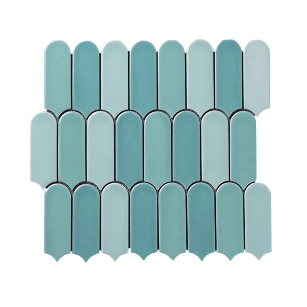 RG-X11 – Mosaico Pluma Verde Claro 28 x 29,6 cm