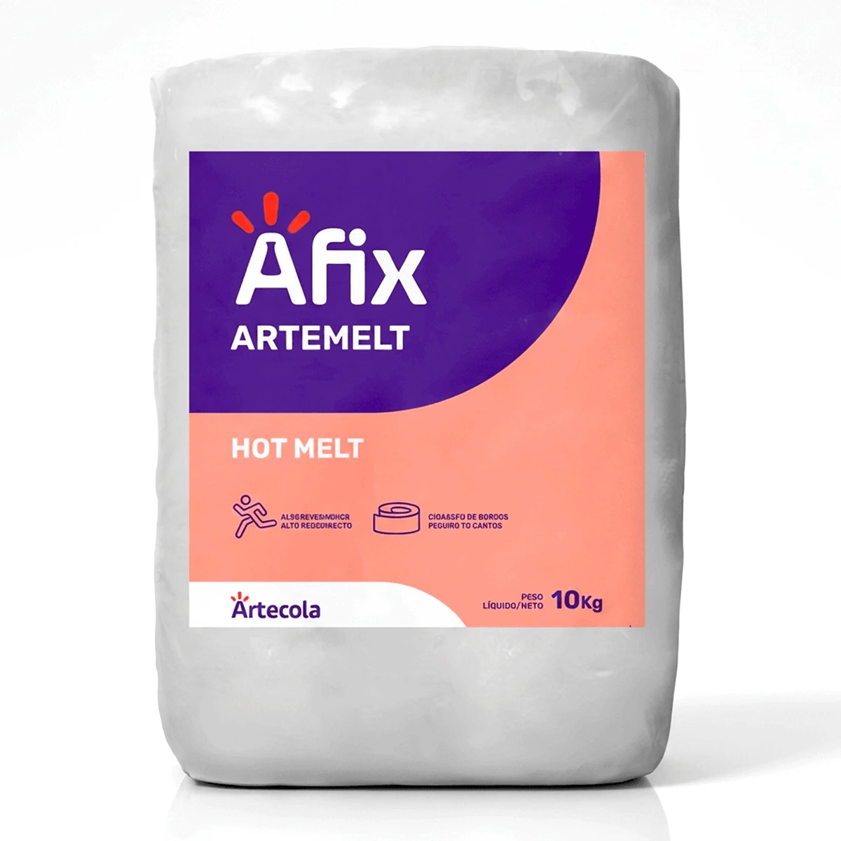 Adhesivo Hot Melt Afix Artmelt Termoplástico EVA Blanco – Bolsa 10 kg
