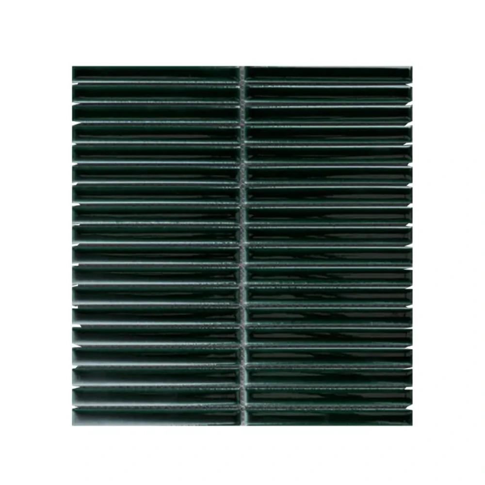 RG-B1712 – Mosaico Lineas Verde Oscuro 31,6 x 29,6 cm