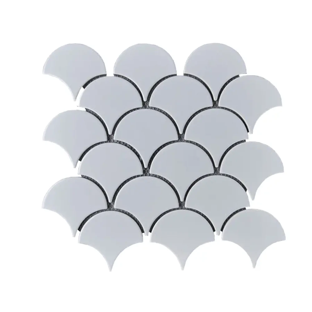 RG-251X – Mosaico Escama Blanco 25.9 x 27.3 cm