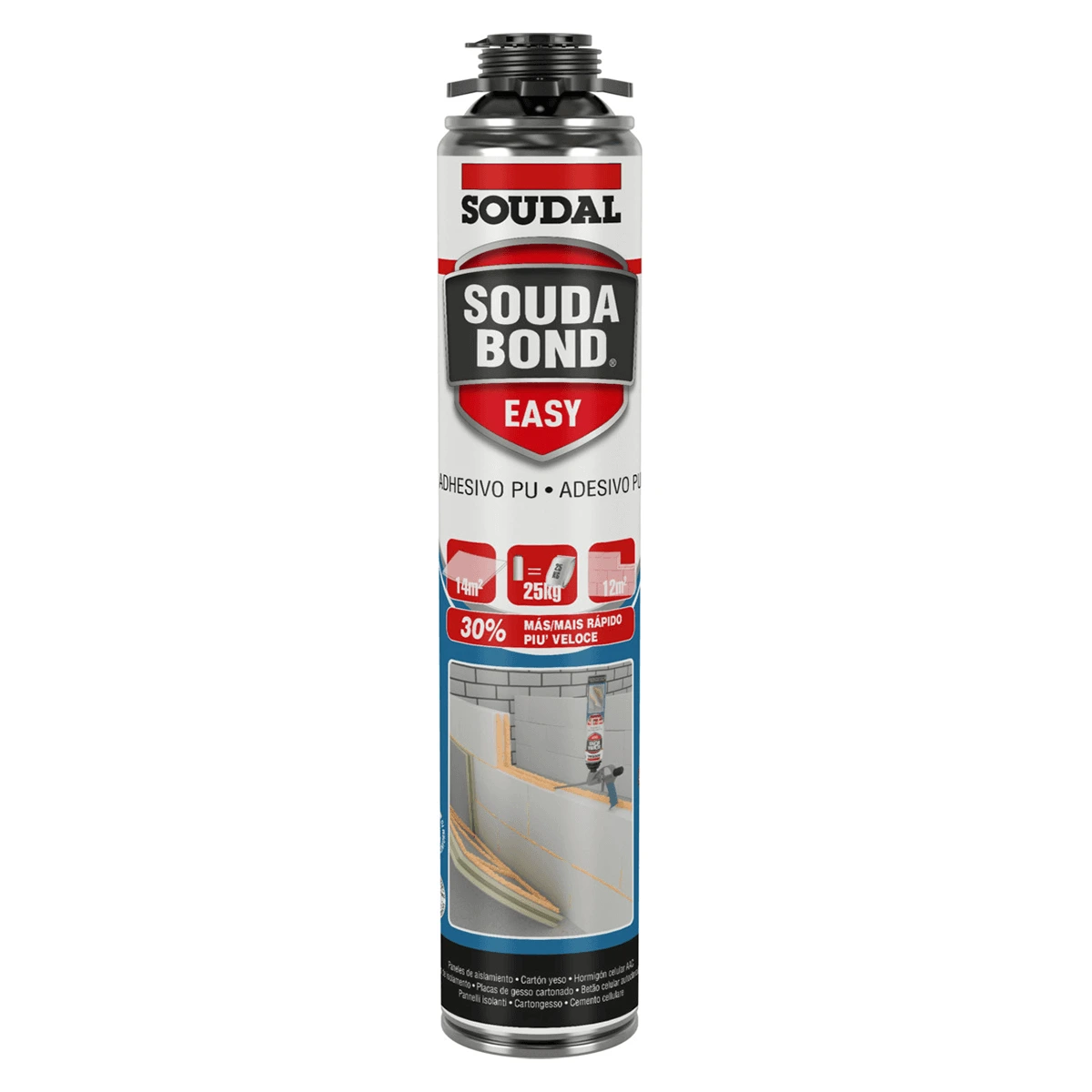 Adhesivo Espuma PU Soudal Soudabond Easy Naranja – 750 mL