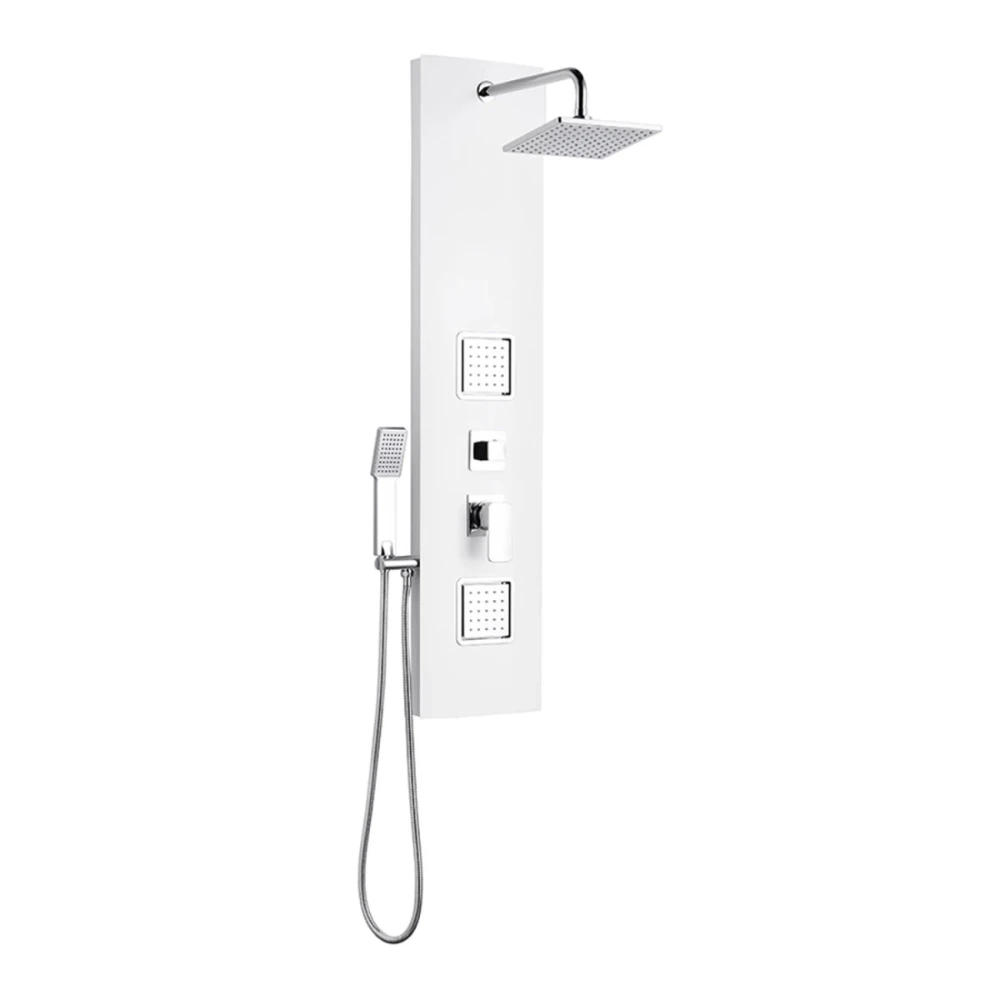 Panel De Hidromasaje Blanco Con 4 Jets, Roseta Y Telefono
