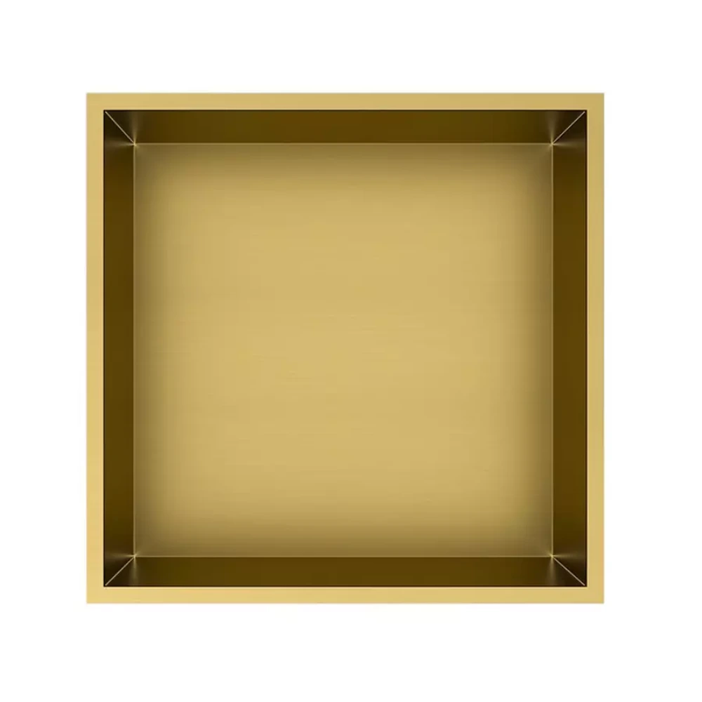 Nicho para ducha Brushed Gold 30 x 30 cm Hotellerie Inox