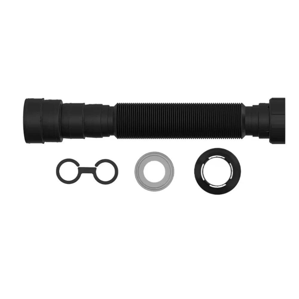 50270- Sifón extensible corrugado negro 72 cm Univ. Blukit