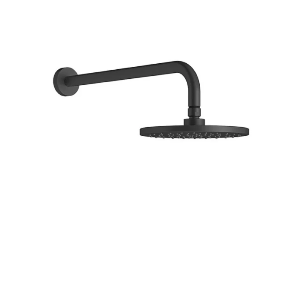 Ducha Articulada Redonda negro  20 cm Linea Coty fv