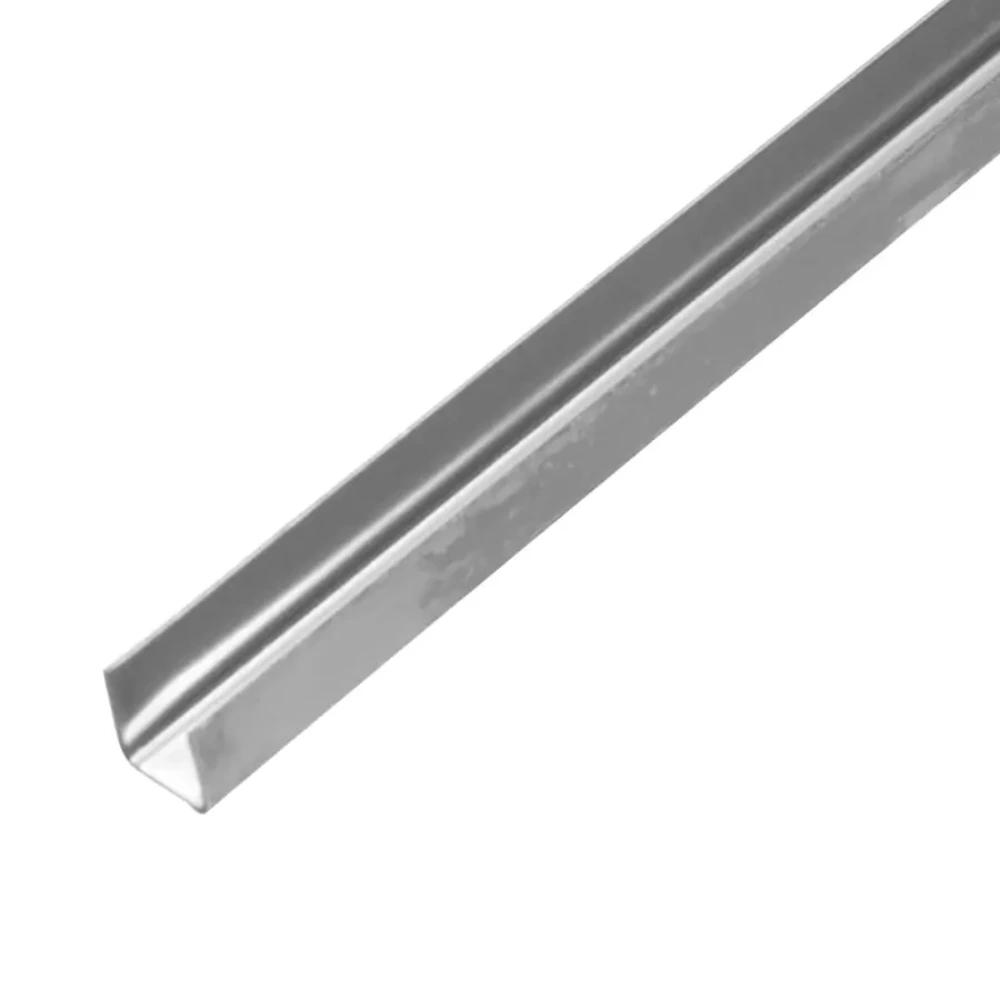 RG-1628 – Perfil U  ACERO BRILLO 1 x 1 x 244 cm