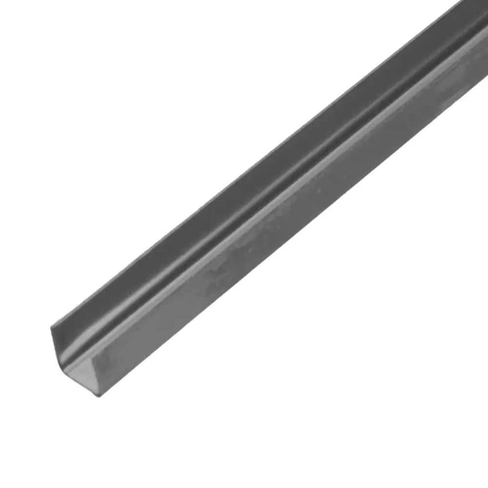 RG-1628ESM Perfil U  ACERO MATE  1x1x244 cm